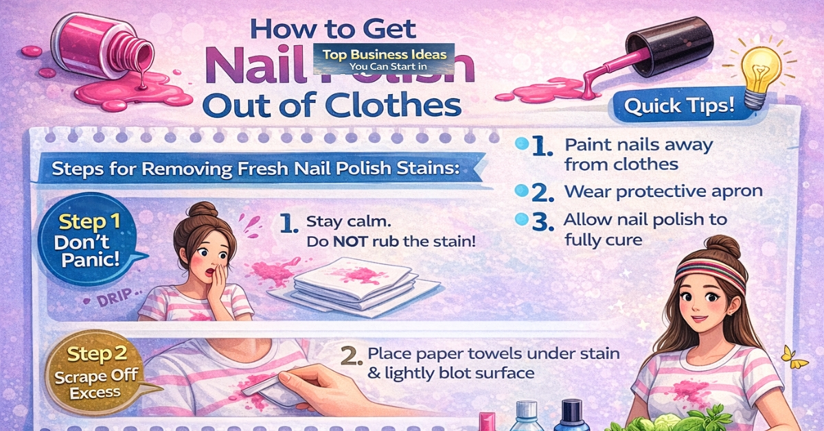 How to Remove Nail Paint from Clothes
