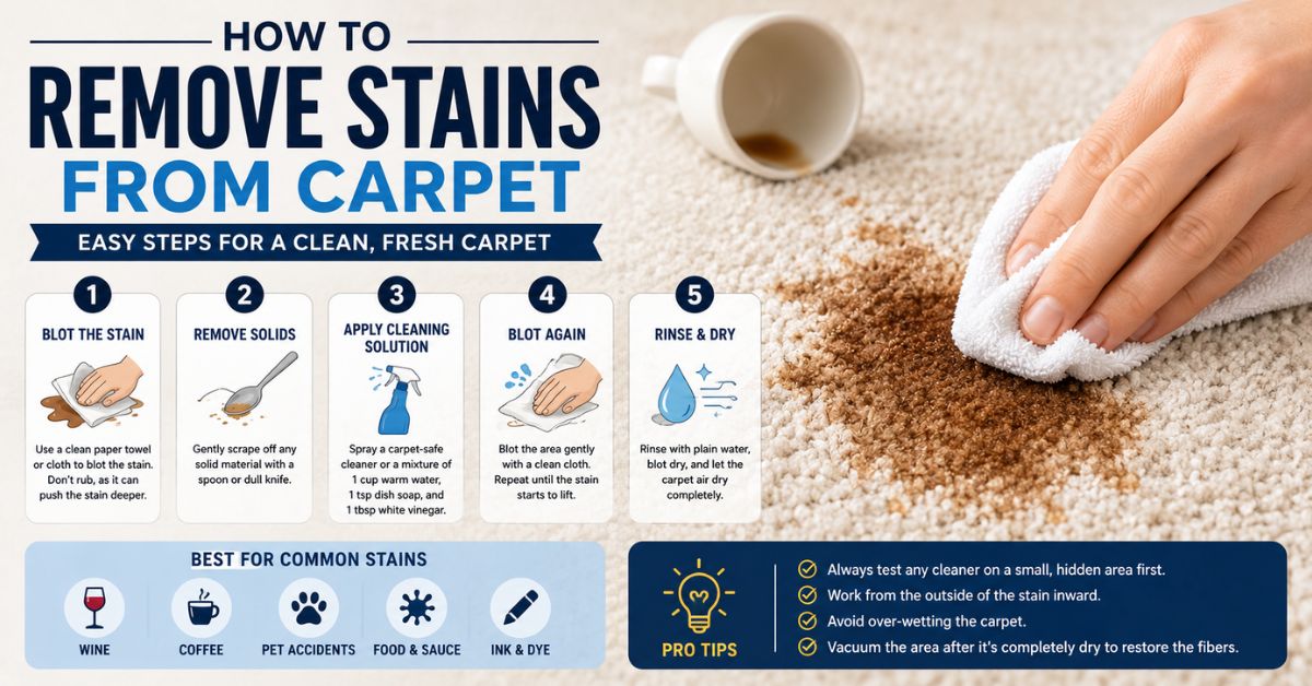 how to remove stains from carpet